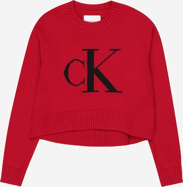 Calvin Klein Jeans Pullover in Rot: predná strana