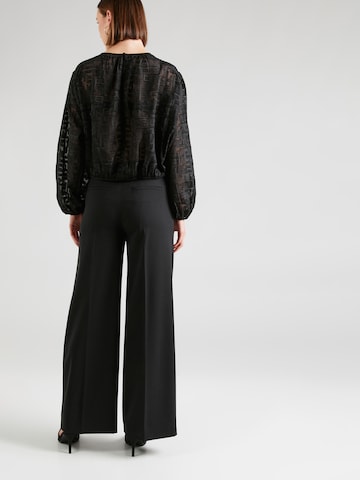 DRYKORN Wide leg Pleated Pants 'EARN' in Black