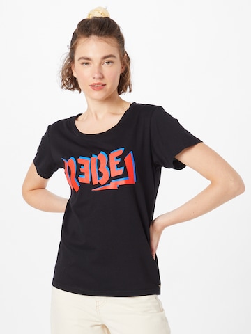 Colourful Rebel Shirt in Zwart: voorkant