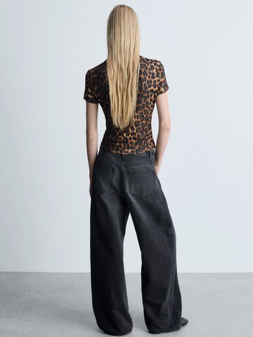 MANGO Shirt 'LEO' in Brown