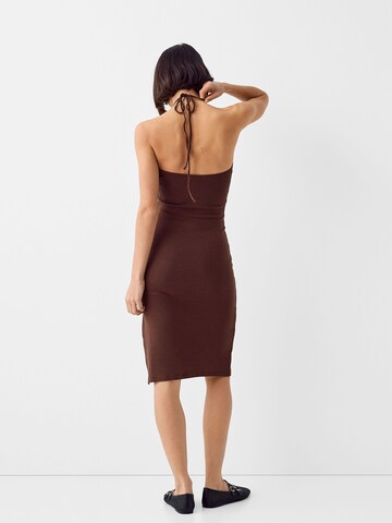 Bershka Obleka | rjava barva