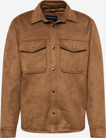 Abercrombie & Fitch Between-season jacket in Brown: front