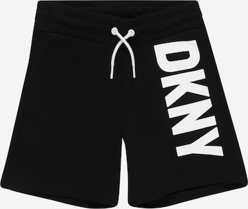Regular Pantaloni de la DKNY pe negru: față