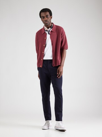 Kronstadt - Slimfit Pantalón plisado 'Club' en azul