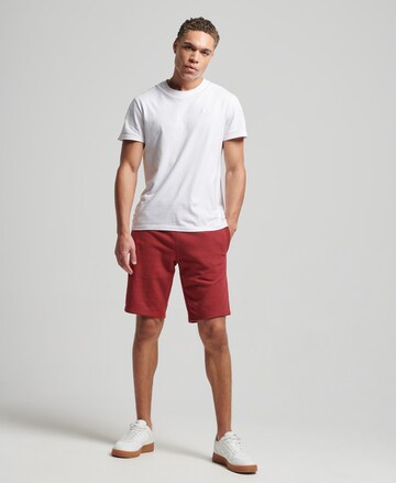 Superdry Regular Broek in Rood