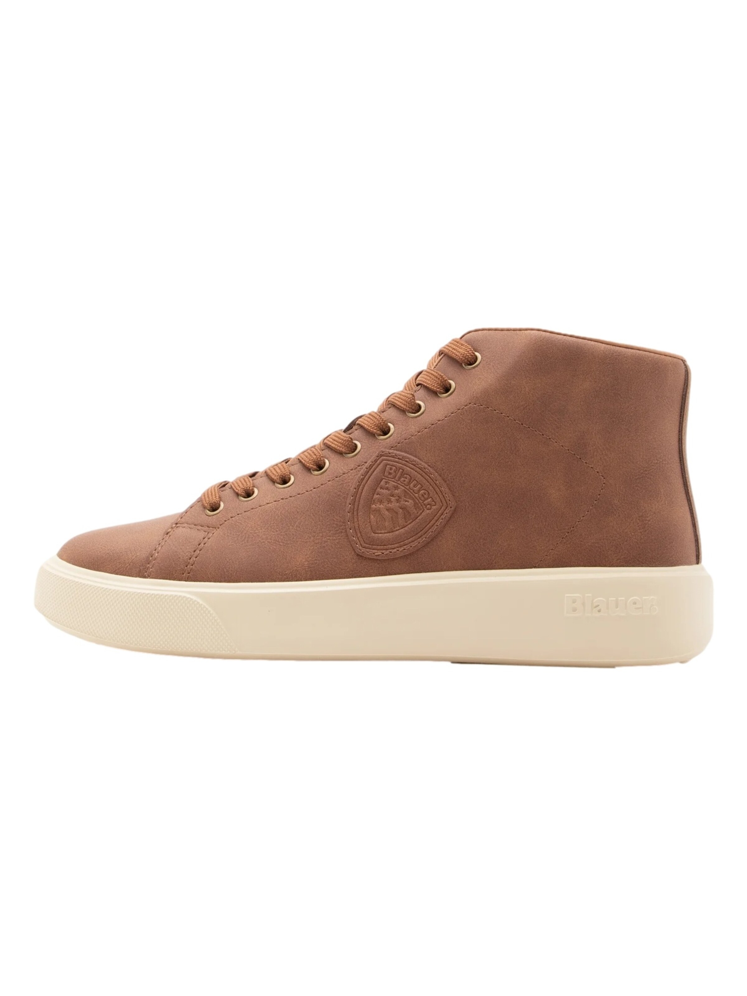 Sneaker alta 'BUCK 08' di Blauer.USA in marrone: frontale