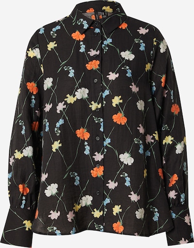 VERO MODA Blúzka 'VMFLORA OLGA', veľkosť XS - svetlomodrá / oranžová / čierna / biela, Produkt