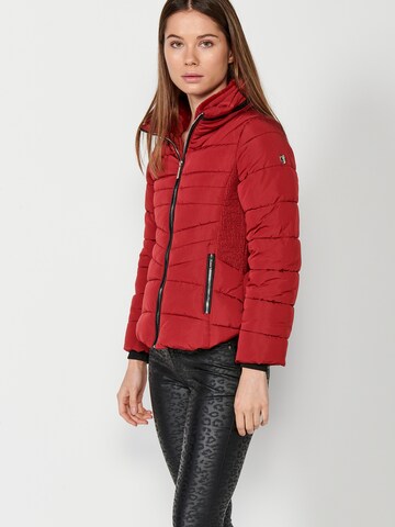 Veste mi-saison KOROSHI en rouge