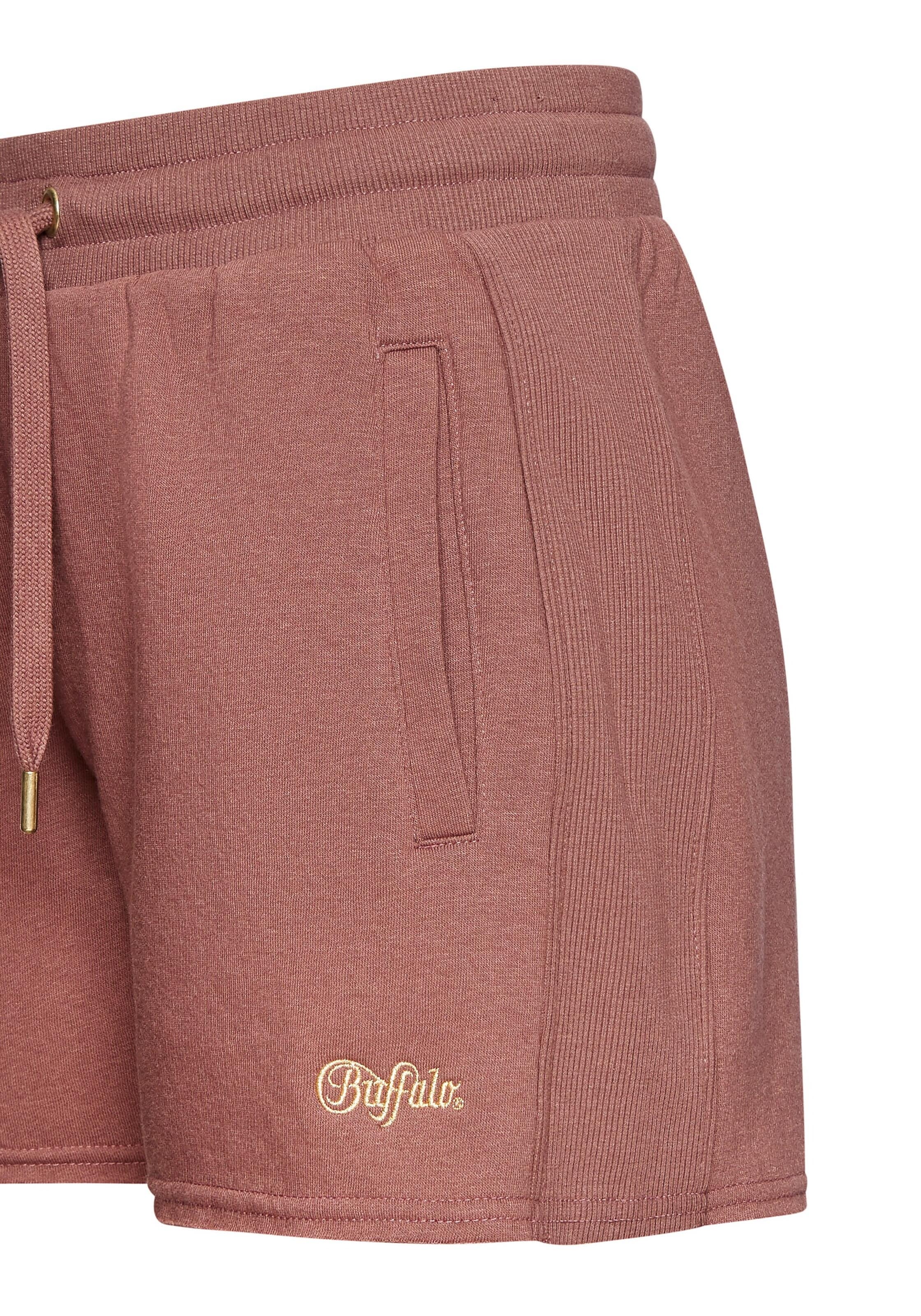 BUFFALO Regularen Hlače | rjava barva
