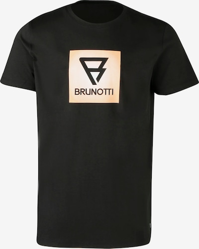 BRUNOTTI Shirt 'John' in hellorange / schwarz / weiß, Produktansicht