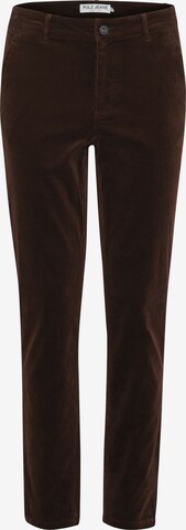 Regular Pantalon 'Mila' PULZ Jeans en marron : devant