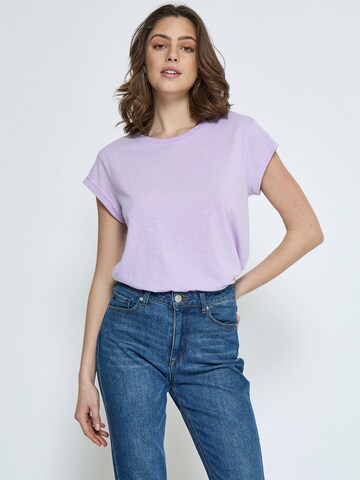 Maglietta 'Leti' di minus in lilla: frontale