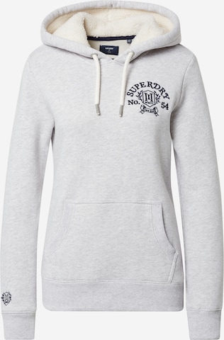 Superdry Sweatshirt 'Pride In Craft' in Grijs: voorkant