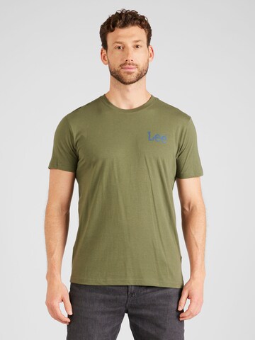 Lee - Camiseta 'MEDIUM WOBBLY' en verde: frente