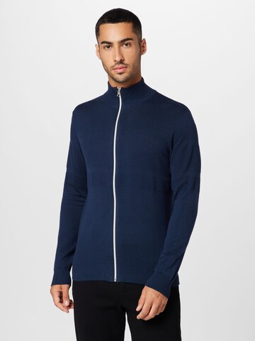 Vestes en maille BLEND en bleu : devant