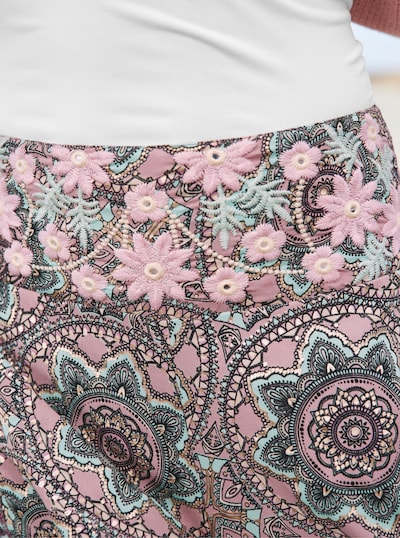 heine Bukser i turkis / lyserød / sort, Produktvisning