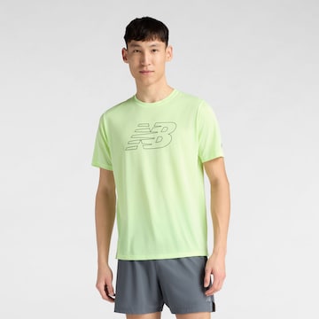 new balance Performance shirt 'Essential' in Green: front