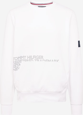 Sweat-shirt TOMMY HILFIGER en blanc : devant