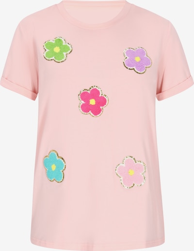 Marškinėliai iš NALLY, spalva – mėlyna / žalia / purpurinė / rožinė / rožių spalva, Prekių apžvalga