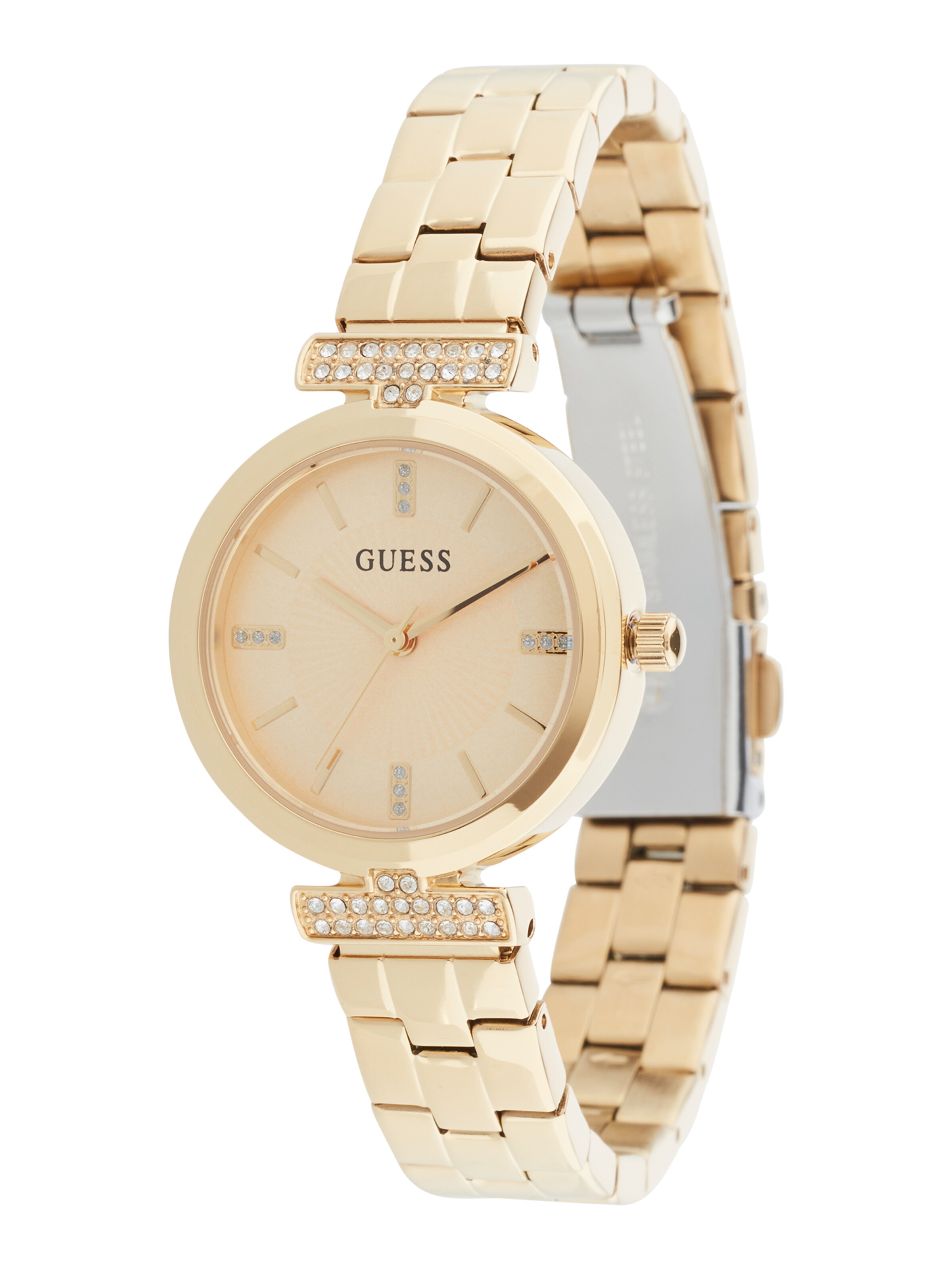 GUESS Uhr 'Array' in Gold: Vorderseite