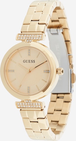 Ceas analogic 'Array' de la GUESS pe bej: față