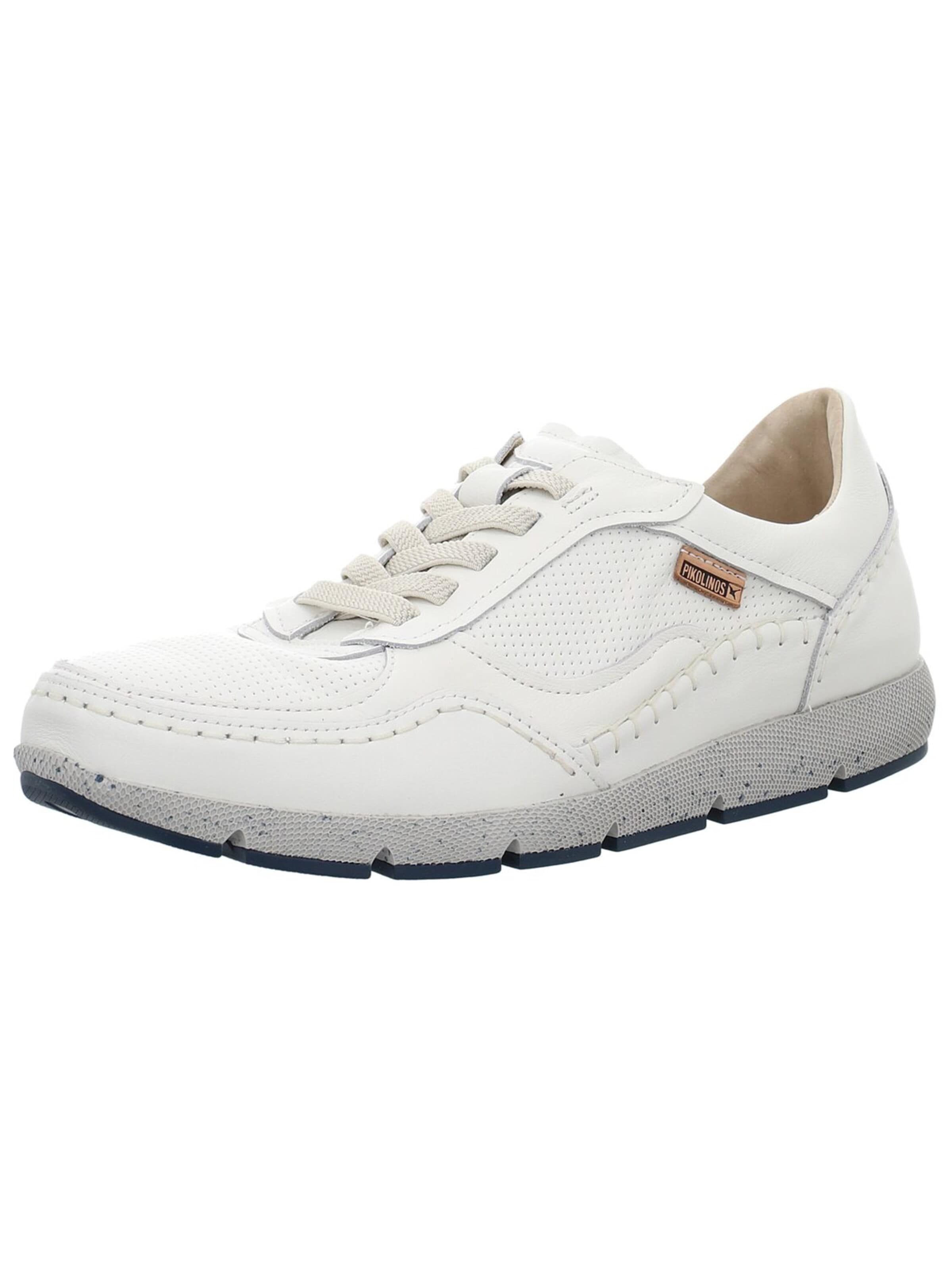 PIKOLINOS Athletic Lace-Up Shoes in White: front