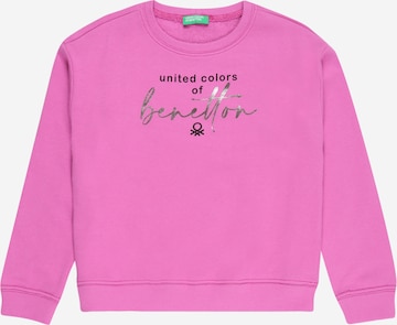 UNITED COLORS OF BENETTON Sweatshirt in Pink: predná strana