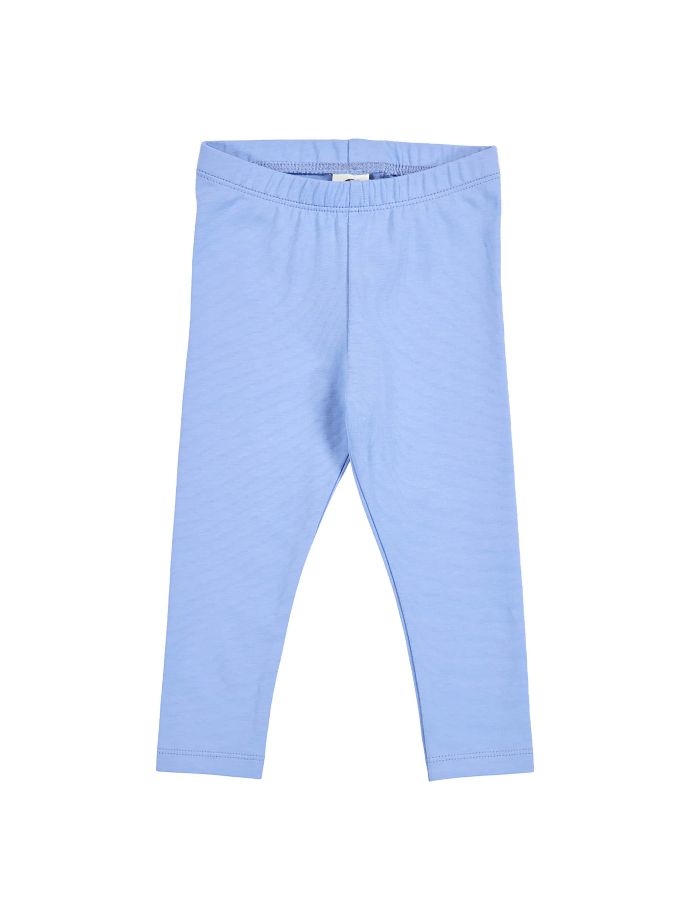 Skinny Leggings Müsli by GREEN COTTON en bleu : devant
