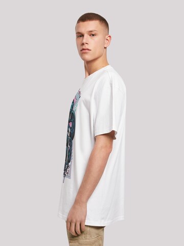 T-Shirt 'Neon Nagini' F4NT4STIC en blanc