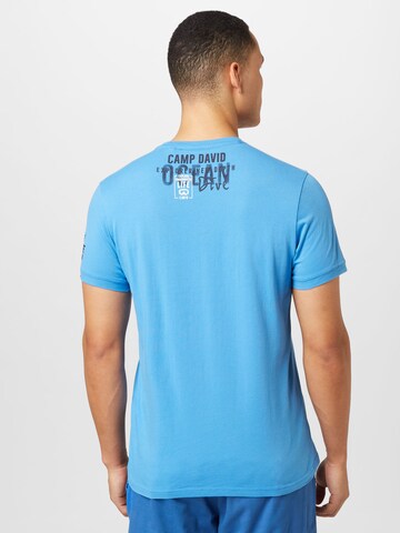 T-Shirt CAMP DAVID en bleu