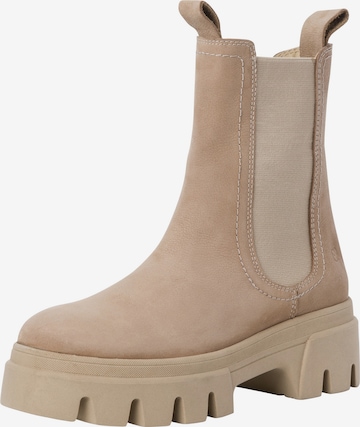 s.Oliver Chelsea Boots in Beige: predná strana