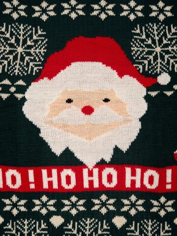 United Labels Pullover 'Weihnachtspullover Weihnachtsmann'‌‌‌‌‌‌ in Grün