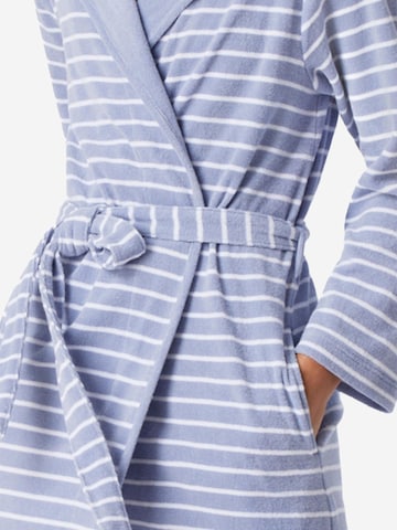 SCHIESSER Bademantel lang 'Feather Terry'‌‌‌‌ in Blau