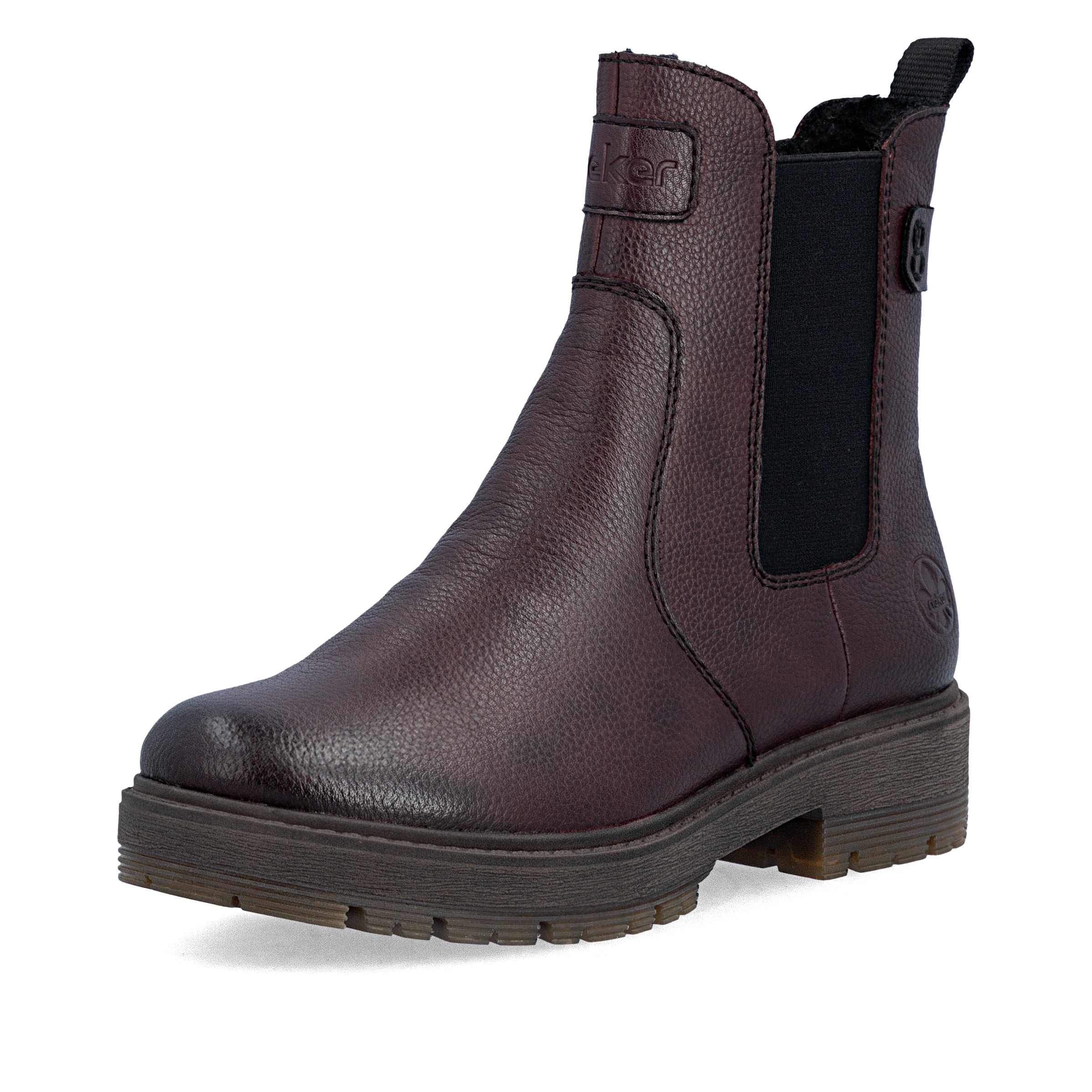 Bottines Rieker en rouge : devant