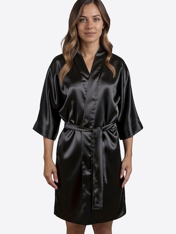 Vivisence Dressing Gown '5033' in Black: front