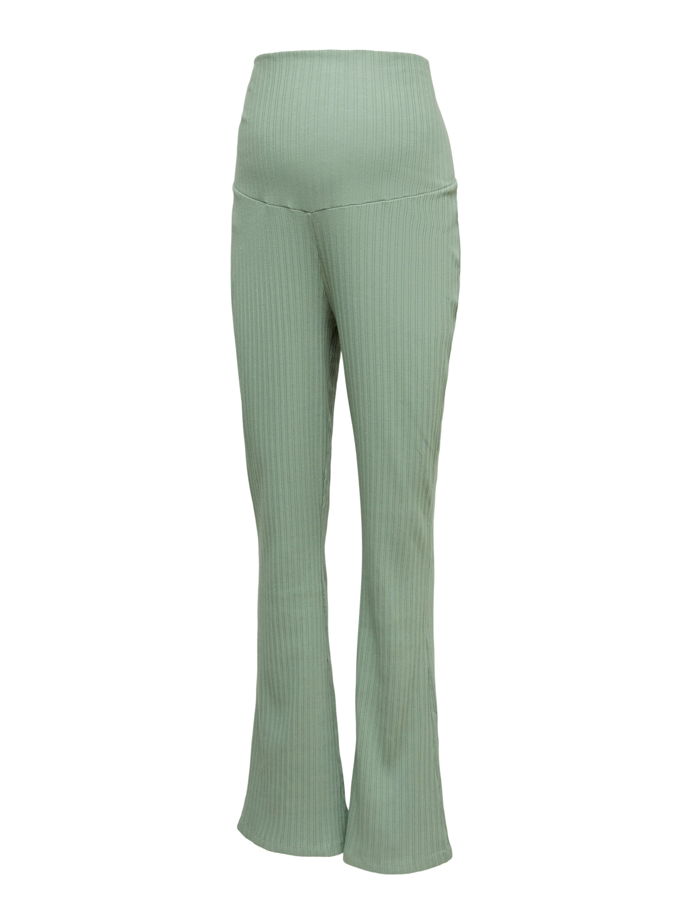 MAMALICIOUS Flared Trousers 'MLFAYE' in Green: front