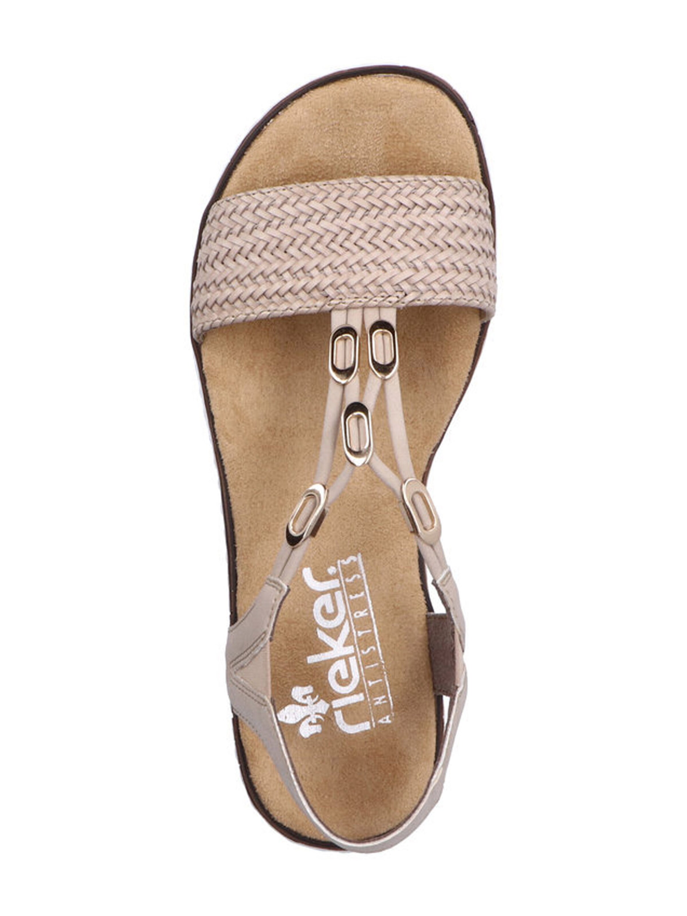 Rieker Strap Sandals 'V3662' in Beige