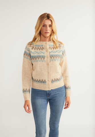 Cardigan usha BLUE LABEL en beige : devant