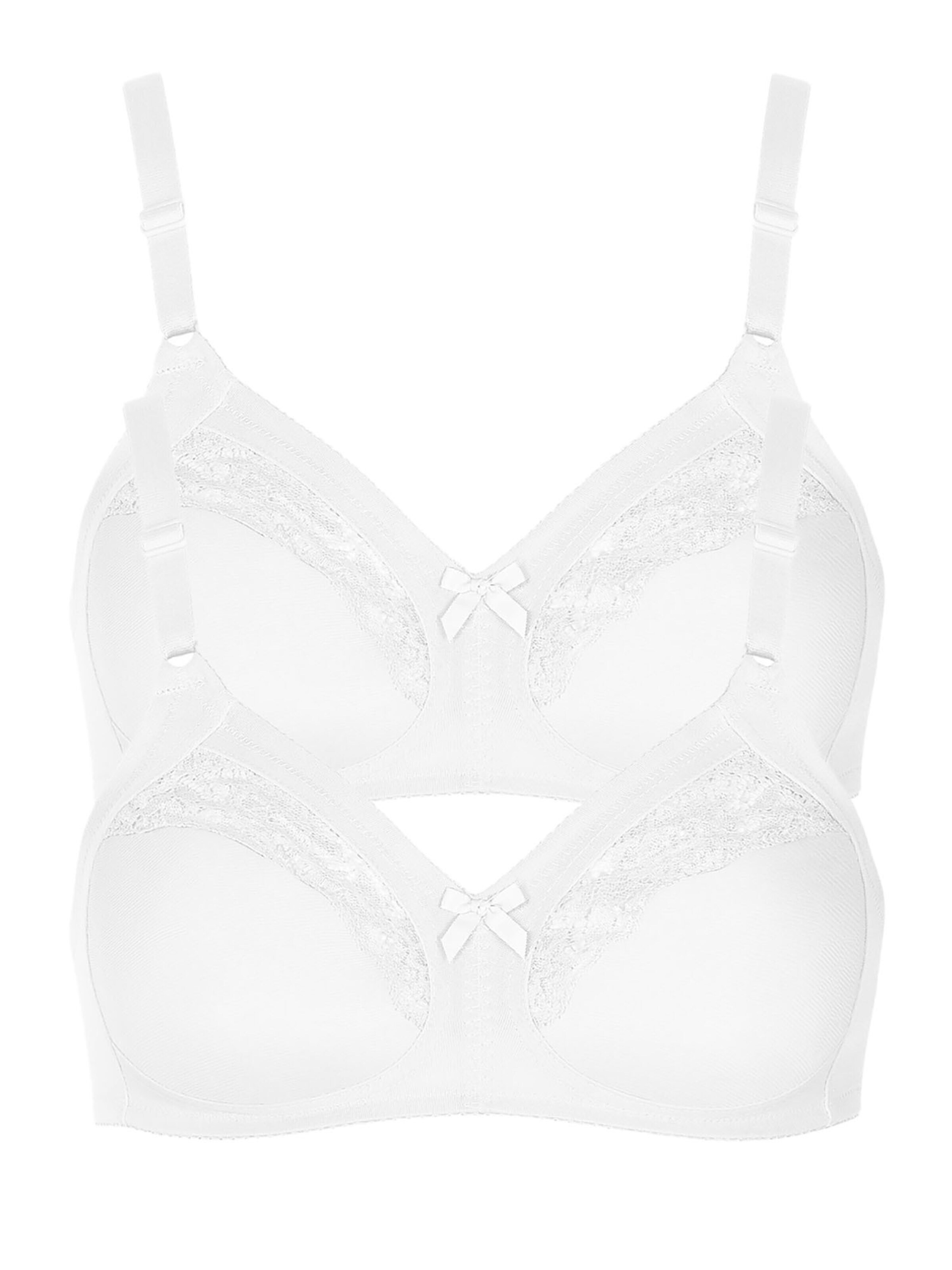 Lisca Classic Bra 'Minca' in White: front
