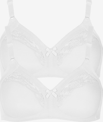 Lisca Classic Bra 'Minca' in White: front