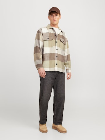Fit confort Chemise 'JJEBradley Ollie' JACK & JONES en beige