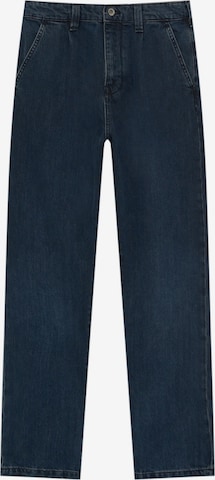 Pull&Bear Džíny se sklady v pase – modrá: přední strana