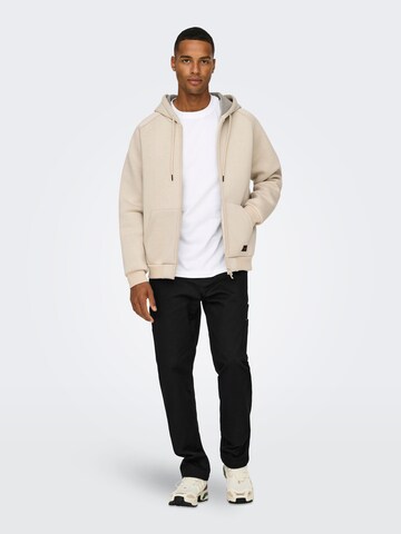 Only & Sons Regular Housut 'ONSEdge' värissä musta