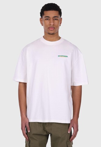Maglietta 'Garden Grove' di Dropsize in bianco