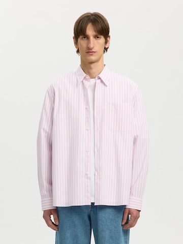 SELECTED Comfort Fit Hemd in Pink: Vorderseite