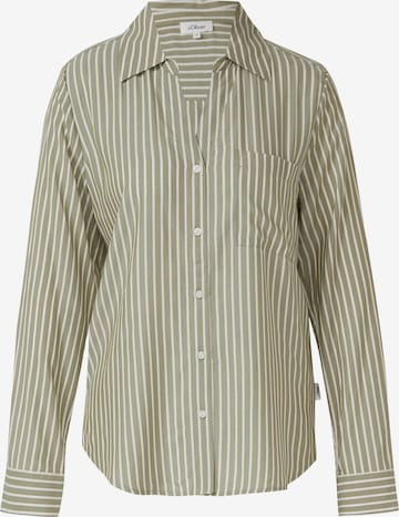 Chemisier s.Oliver en vert : devant