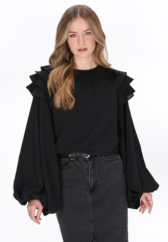 Chemisier DreiMaster Vintage en noir : devant