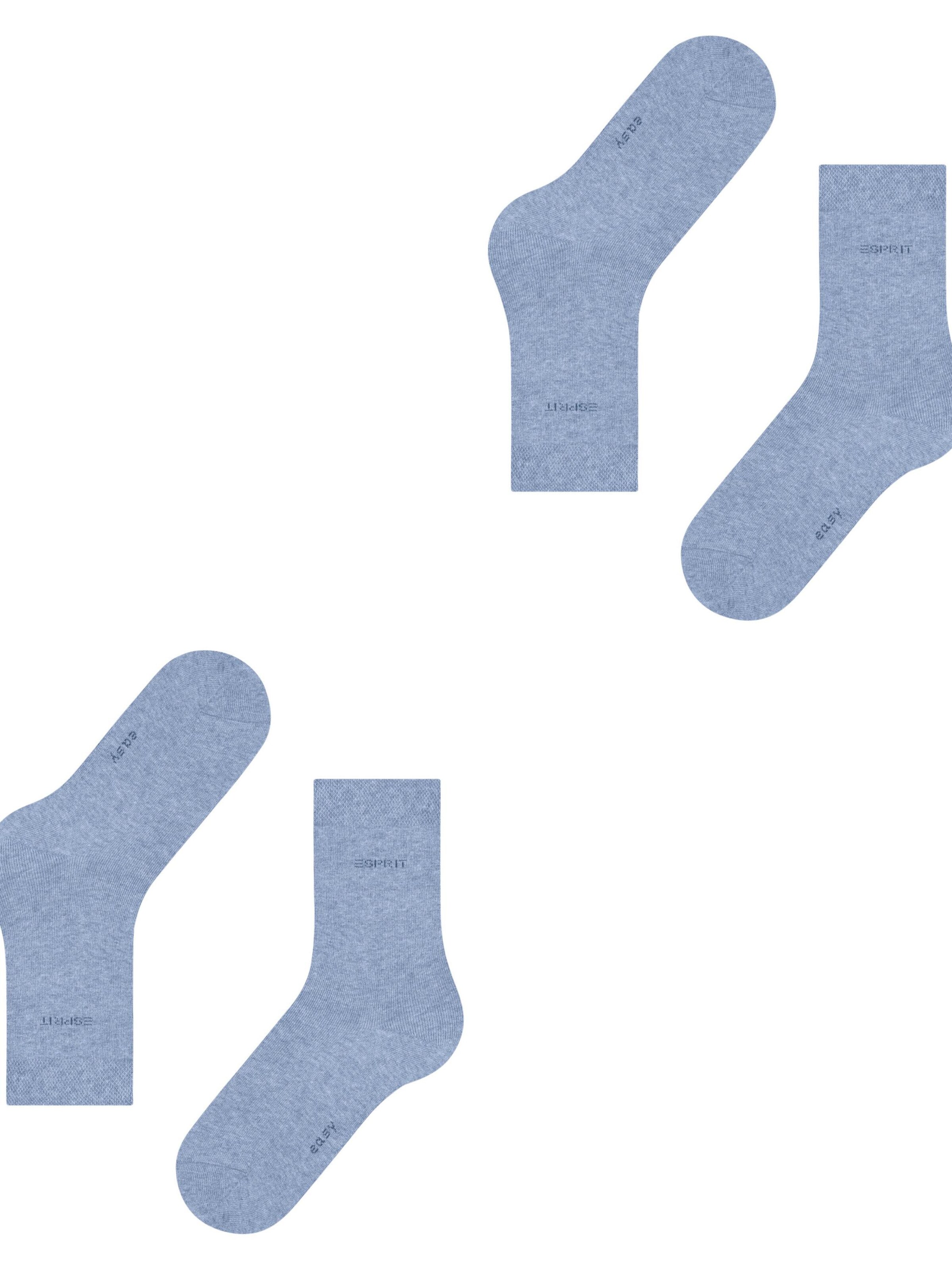 ESPRIT Socken 'Basic Easy 2-Pack'‌‌‌ in Blau