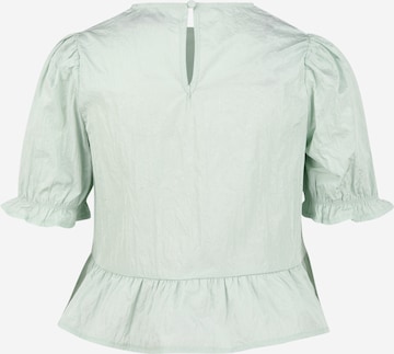 Chemisier 'PEPLUM' Missguided Petite en vert