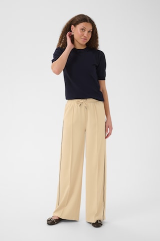 SAINT TROPEZ Wide leg Broek 'SueSZ' in Bruin